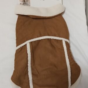 Koolaburra by UGG Rocky Faux Suede Brown Reversible Sherpa Dog Vest EXTRA LARGE